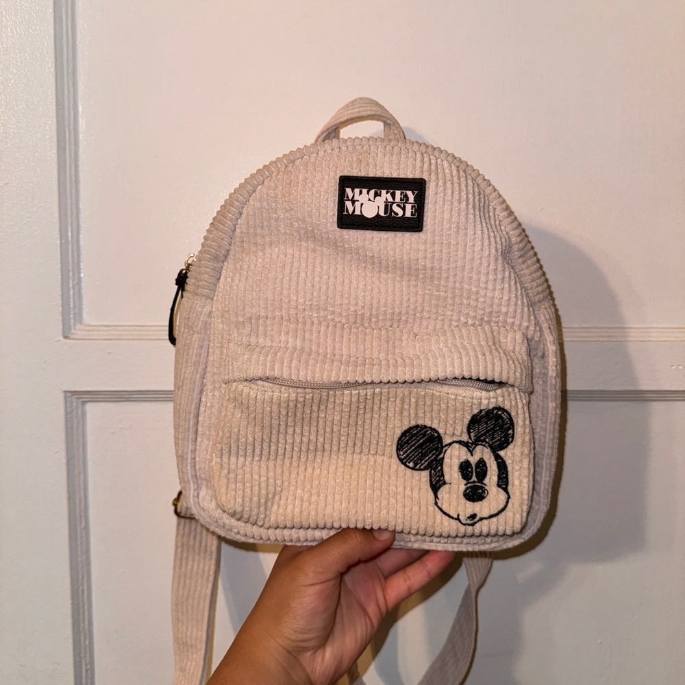 Disney mickey cream backpack